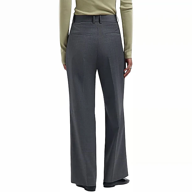 WOOL TAILERD TROUSERS Muis Grijs
