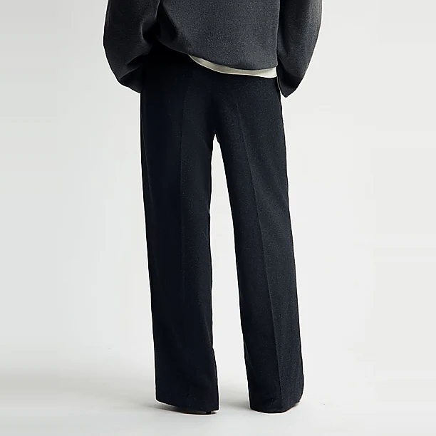 WOOL TAILERED TROUSERS Muis Grijs