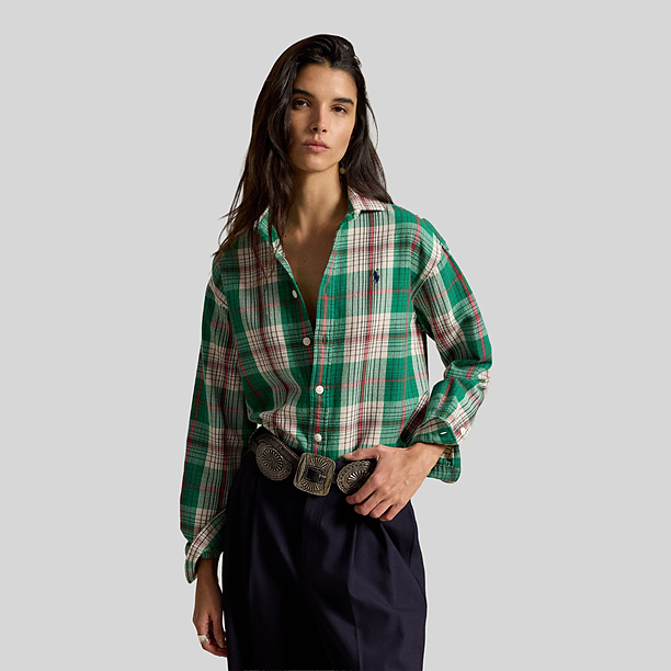 WOVEN SPORT SHIRT Groen