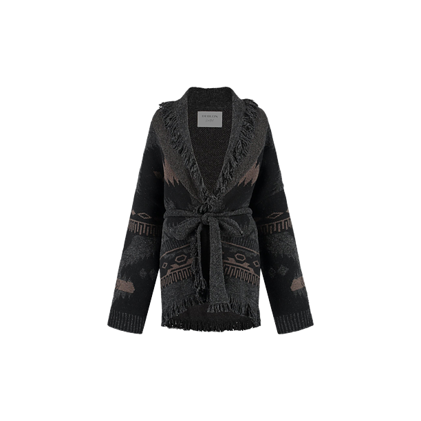 YMKE CARDIGAN Zwart