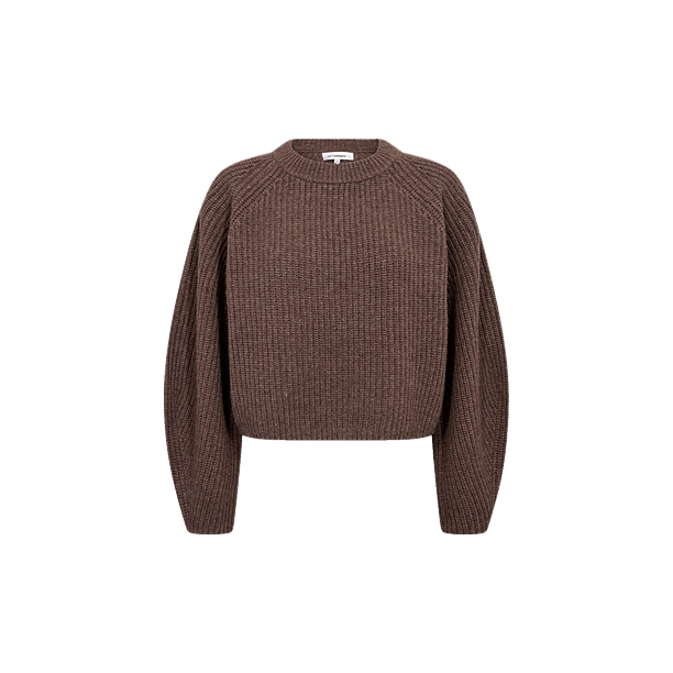ALVIACC BARREL SLEEVE KNIT Bruin
