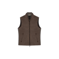 ARENA CASHMERE VEST W/KNIT&ALC Bruin