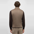 ARENA CASHMERE VEST W/KNIT&ALC Bruin