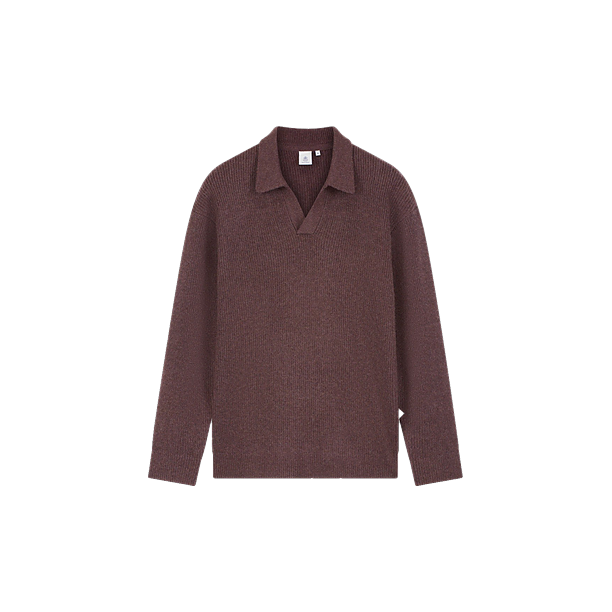 ARES KNITTED POLO Flieder