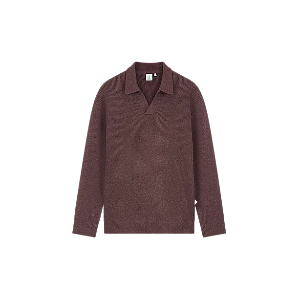 ARES KNITTED POLO Flieder