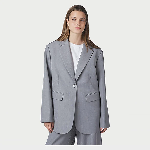 ARIELLE STRUCTURE BLAZER Grijs