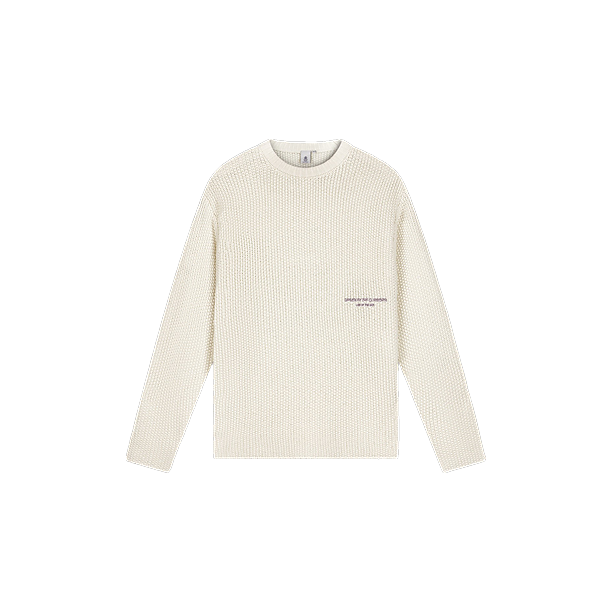 ASPU STRUCTURED KNIT WITH ARTWORK Off White