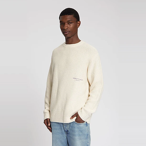 ASPU STRUCTURED KNIT WITH ARTWORK Off White