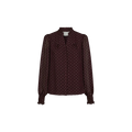 ASTRIDA DOTTED BLOUSE Licht Blauw