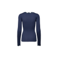 BABETTE SILK LS LACE SHIRT Blauw