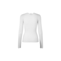 BABETTE SILK LS LACE SHIRT Ecru