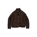 BADGE KNIT CARDIGAN Bruin