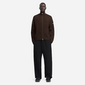 BADGE KNIT CARDIGAN Bruin