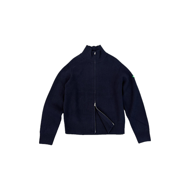 BADGE KNIT CARDIGAN Marine
