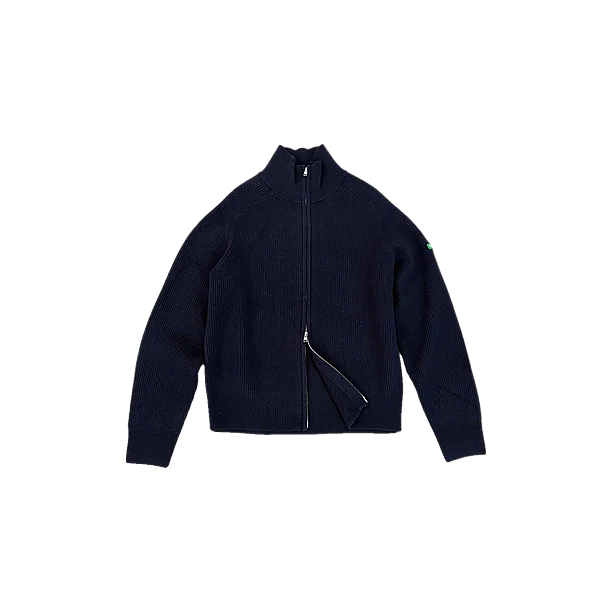 BADGE KNIT CARDIGAN Marine