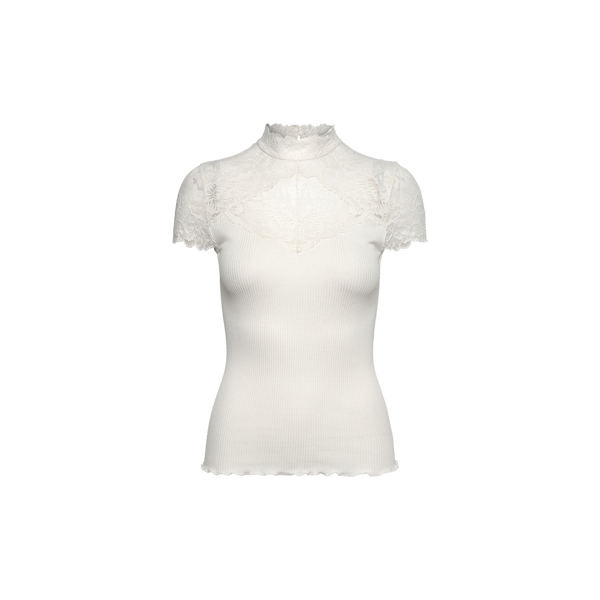 BEATHA SILK CAPSLEEVE LACE SHIRT