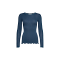 BERNADINE ORGAINIC LS ONECK LACE Blauw