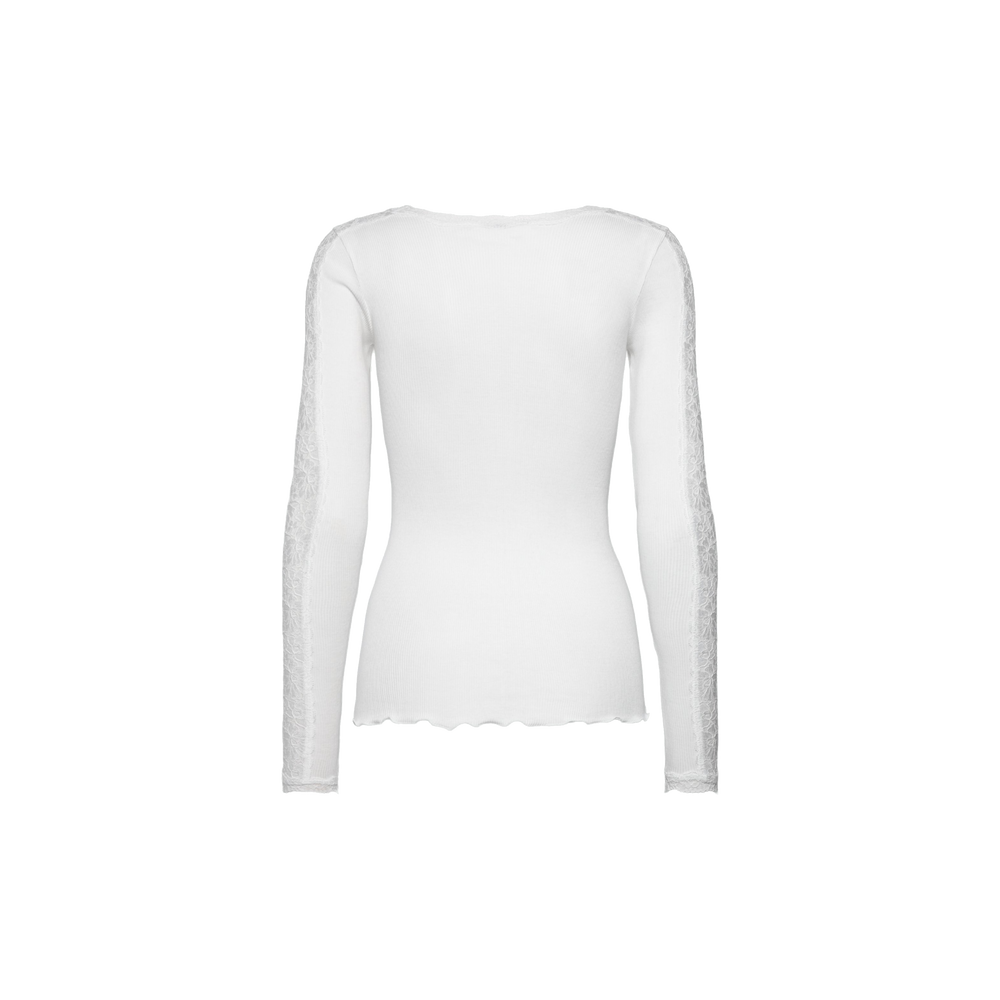 BERNADINE ORGAINIC LS ONECK LACE Wit