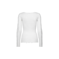 BERNADINE ORGAINIC LS ONECK LACE Wit