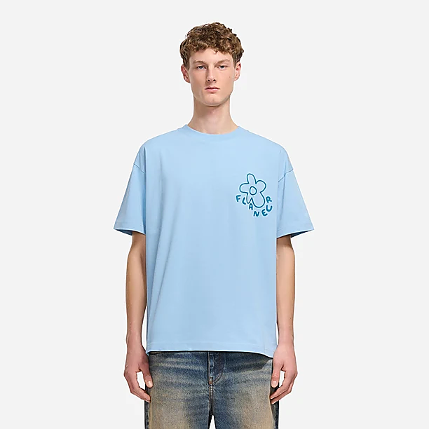 BLOSSOM T-SHIRT Licht Blauw