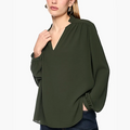 Bluse Donker Groen