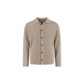 BOSTON FULL BUTTONED CARDIGAN Zand