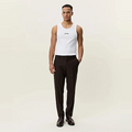 BRUSHED TWILL REG SUIT PANTS Bruin