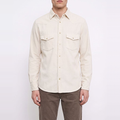 CAMICIA WESTERN VELLUTO TINTO Off White