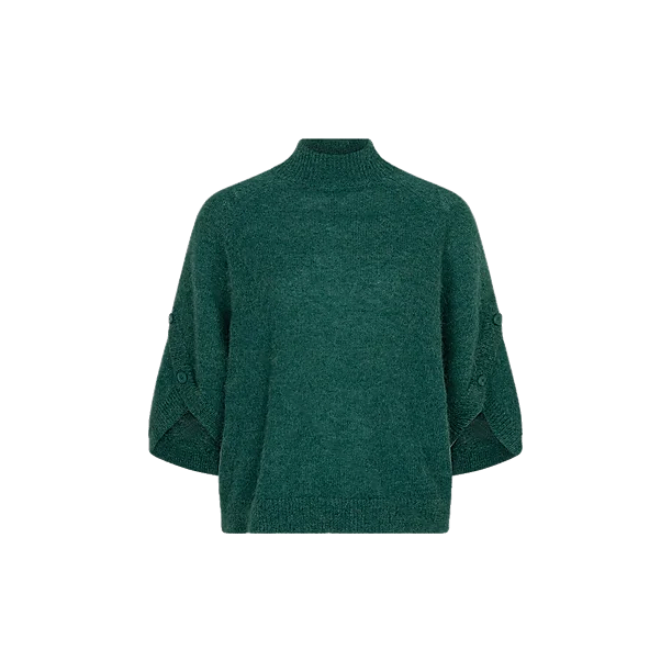 CAPE SWEATER Groen