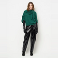 CAPE SWEATER Groen