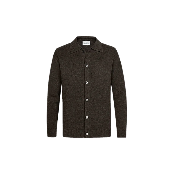 CARDIGAN FULL BUTTON D BROWN
