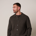 CARDIGAN FULL BUTTON D BROWN Licht Bruin