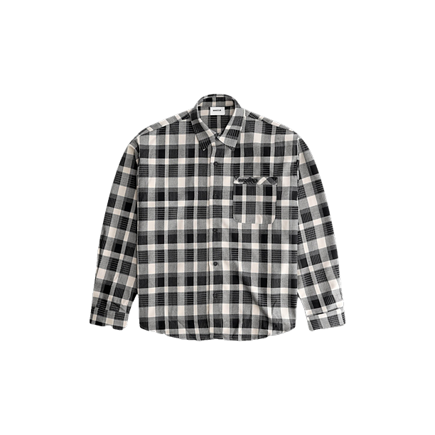 CHECKERED BLOUSE Marine