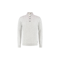 CHICAGO HALF BUTTON PULLOVER Licht Grijs