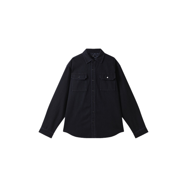 CLASSIC OVERSHIRT Blauw