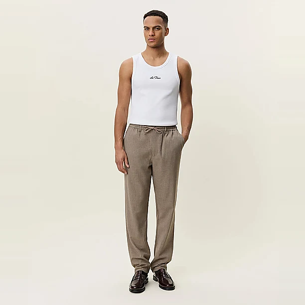 COMO TAPERED SUIT PANTS Zand