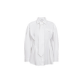 DAILACC TIE PLEAT SHIRT Wit