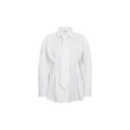 DAILACC TIE PLEAT SHIRT Wit