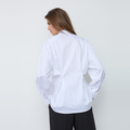DAILACC TIE PLEAT SHIRT Wit