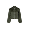 DENIELLE HEAVY SATEEN JACKET Groen