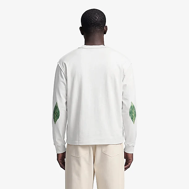 DISTRESSED LEAF LONGSLEEVE Off White