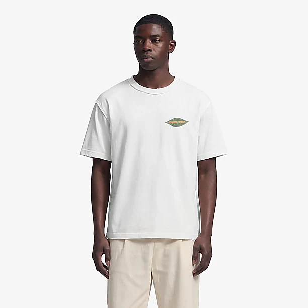 DISTRESSED LEAF T-SHIRT Off White