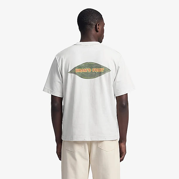 DISTRESSED LEAF T-SHIRT Off White