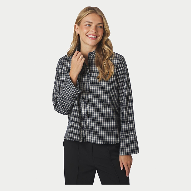 DREW CHECK BEDAZ SHIRT Blauw