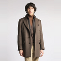 DRIVING DOUBLE COAT Grijs