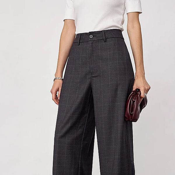 ELORCC CHECK BARREL PANT