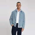 EMBER DNEIM JACQUARD JACKET Licht Blauw