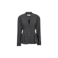 ENNA WAIST PLEAT BLAZER Grijs