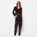 FAUX LEAHTER PANTS Rose
