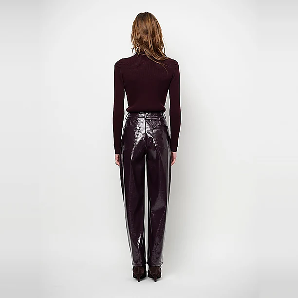 FAUX LEAHTER PANTS Rose
